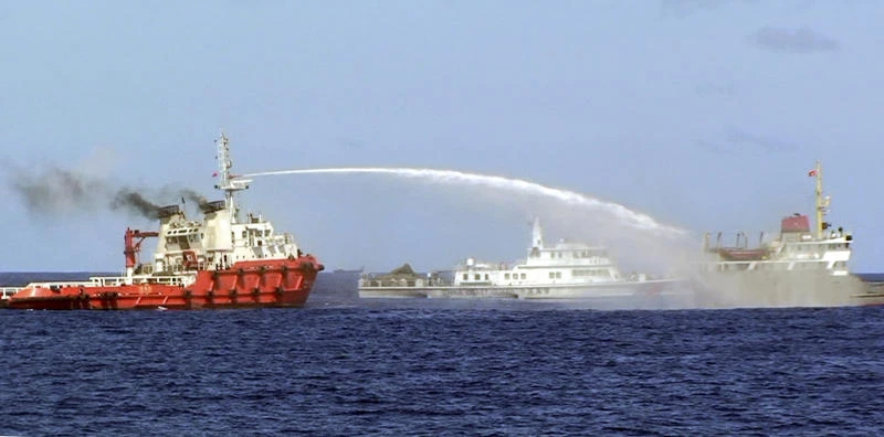 Vietnam says China fired water cannon, rammed ships near oil rig