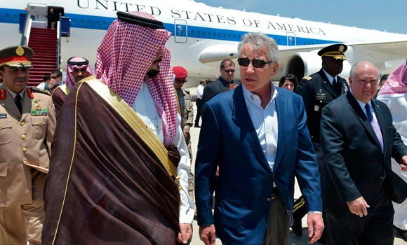 Hagel in Kingdom for GCC meetings