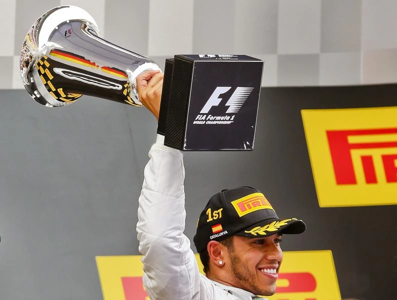 Hamilton claims 4th straight race at Spanish GP