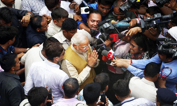 Indian PM congratulates Modi on election victory