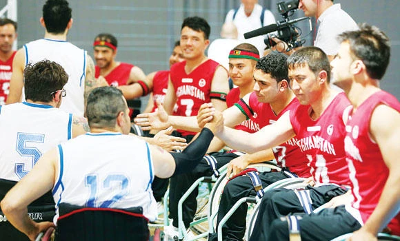 Afghanistan’s wheelchair hoop stars make world debut