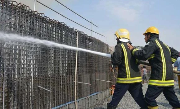 Minor fire at Haram expansion site