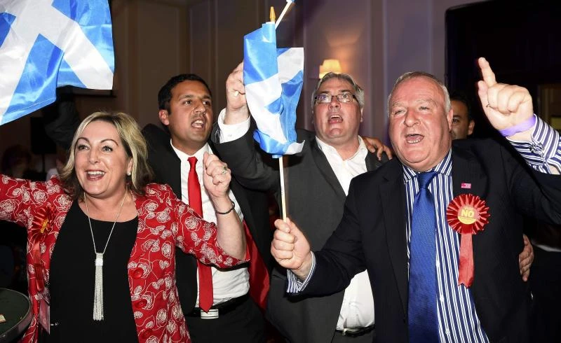 Scots vote to stay in the United Kingdom