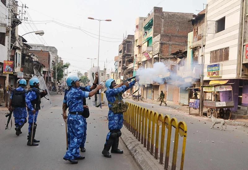 India police arrest over 200 for religious violence in Gujarat
