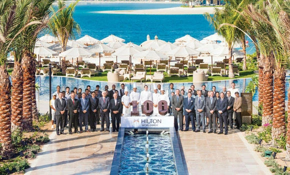 Giant chocolate cake unveiled at poolside
