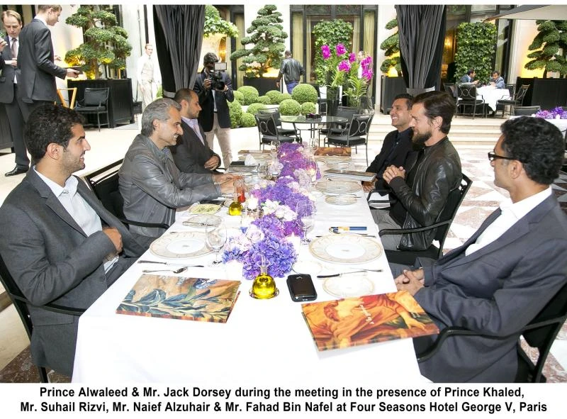 Alwaleed, Twitter’s founder discuss new developments