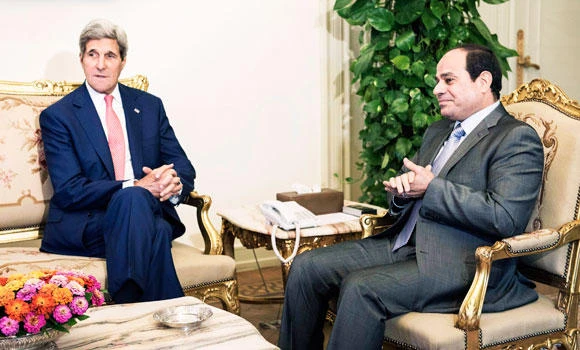Kerry in Cairo to drum up support for ‘war’ on terror