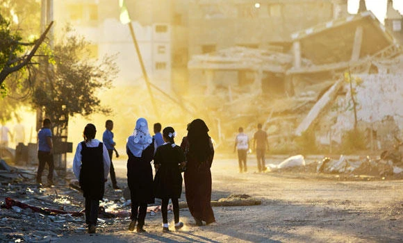 Devastated Gaza children back to school amid tears