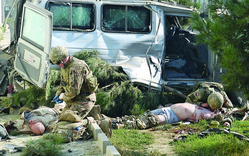Bomber kills 3 foreign troops in Kabul
