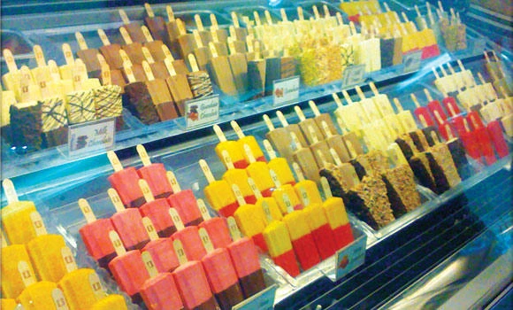 Stick to it! Let the cold fun melt in mouth...