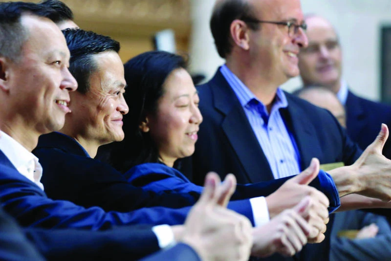 Alibaba IPO euphoria adds $3.1 billion for top tech tycoons