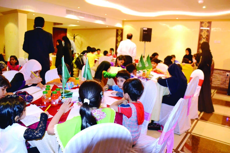 Children wow Saudi guests with creative work