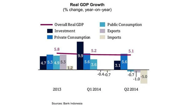 Indonesia’s GDP growth slows to 5.1% in Q2