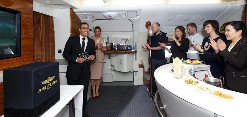 Height of luxury: Breitling hosts Chronomat Airborne launch on A380