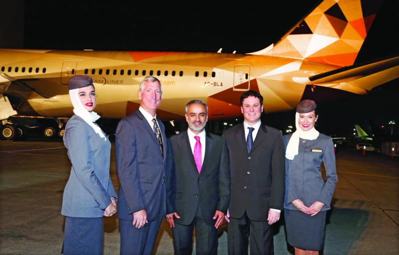 Etihad Airways rolls out first Boeing 787-9 aircraft