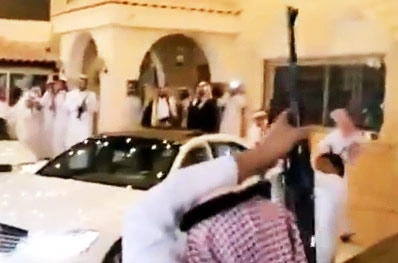 Men held for opening fire at wedding
