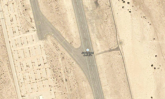 Jubail airport handles first civilian flight