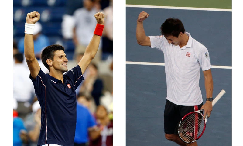 Djokovic, Nishikori take long road to semifinals