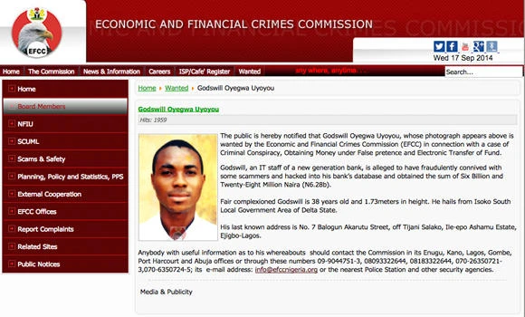 Nigeria hunts bank worker over $39 million cyberfraud