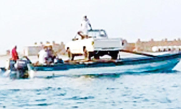 Imaginative septuagenarian boats vehicle to tiny island