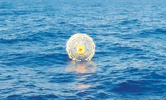 Man floating in bubble rescued