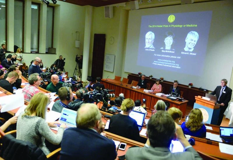 Trio win Nobel medicine prize for brain’s ‘GPS’
