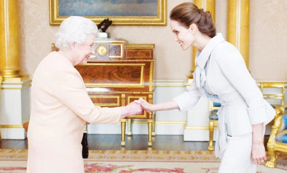 British queen makes actress Angelina Jolie a dame