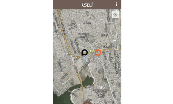 Mobile app detects wells, manholes