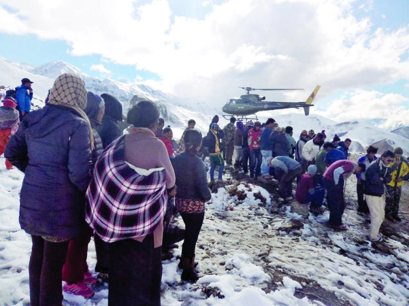Nepal closes trekking route after 39 die in storm; 40 still missing