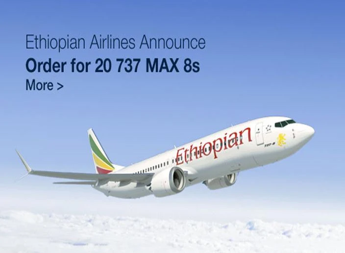 Ethiopian Airlines and Boeing announce order for twenty 737 MAX 8s