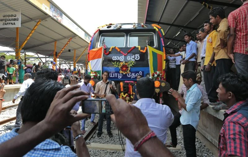 Sri Lanka resumes trains to war-battered Jaffna