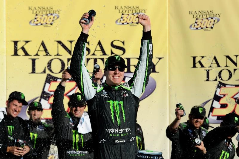 Busch wins at Kansas Speedway