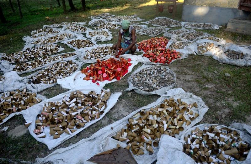 5 workers die in fire at Indian fireworks factory