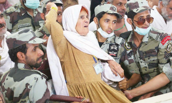 Spirited Hajis stone the Satan