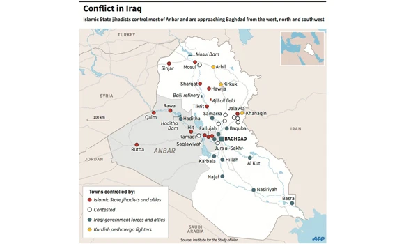 Islamic State militants on Baghdad doorstep