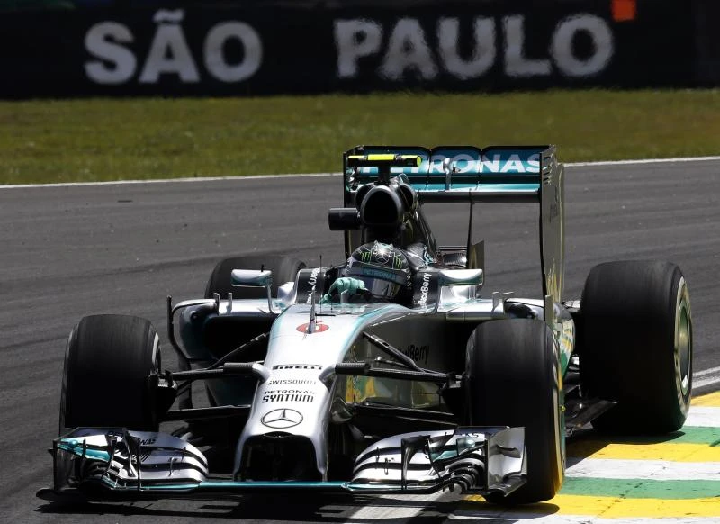 Rosberg fastest in 1st practice for Brazilian GP