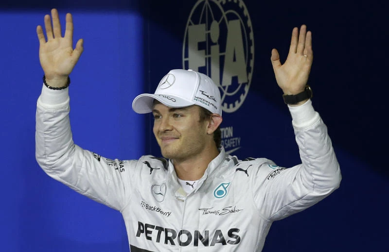 Rosberg grabs pole for Formula One shootout