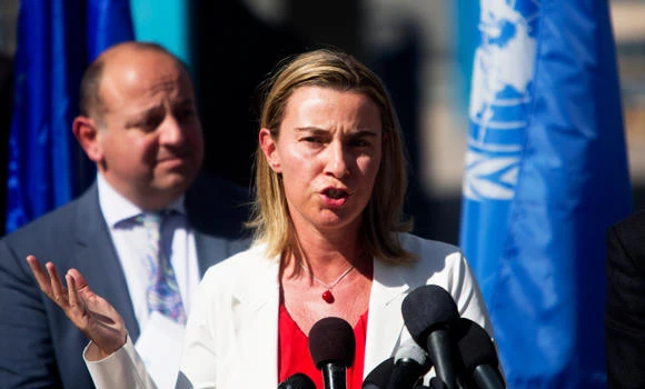 EU top official visits Gaza, calls for Palestinian state
