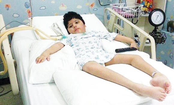 7-year-old hospitalized since birth