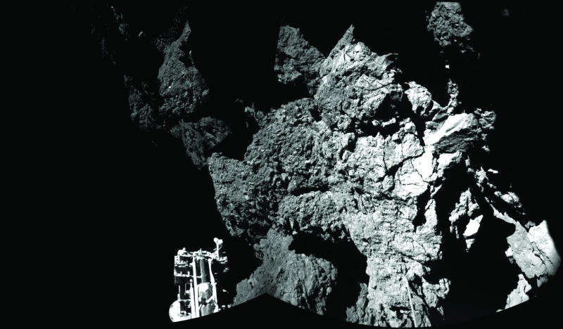 Comet lander ‘working well’, but may be on slope