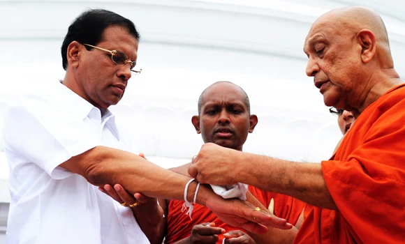 Opposition secures Buddhist backing for Sri Lanka vote