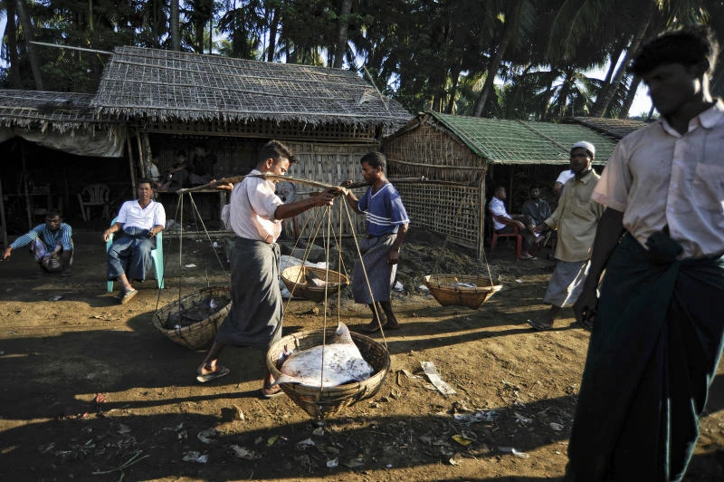 Ban meets Myanmar officials, says concerned about Rohingya minority