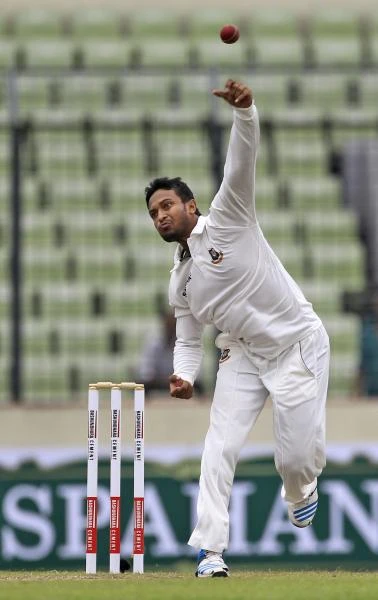 Shakib puts Bangladesh on top