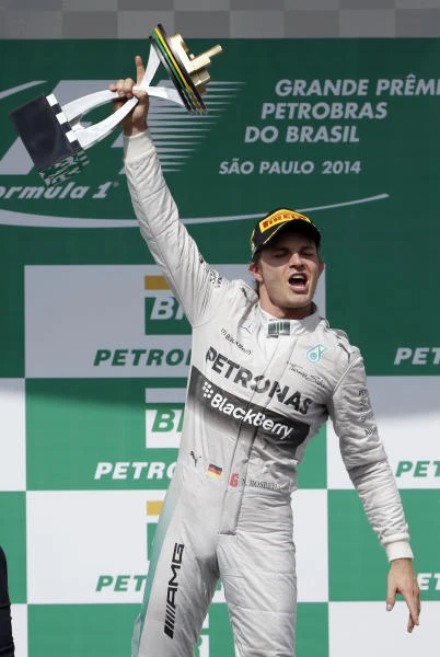 Rosberg keeps alive title hopes after Brazil victory