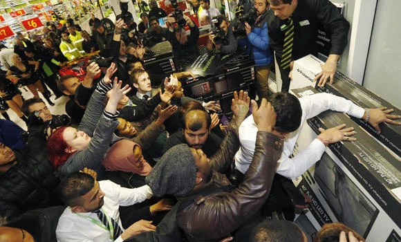 Bargains and brawls: US shopping craze comes to Britain