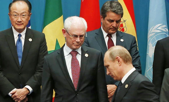 Western leaders confront Putin at G-20 with threat of more sanctions