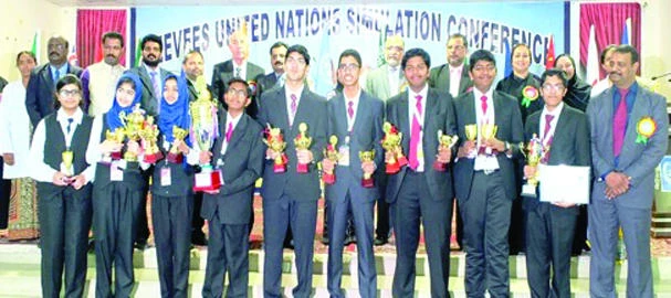 Schools hold mock UN assembly