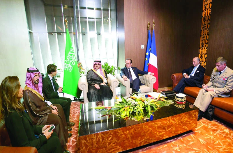 Hollande, Alwaleed discuss investment, bilateral ties