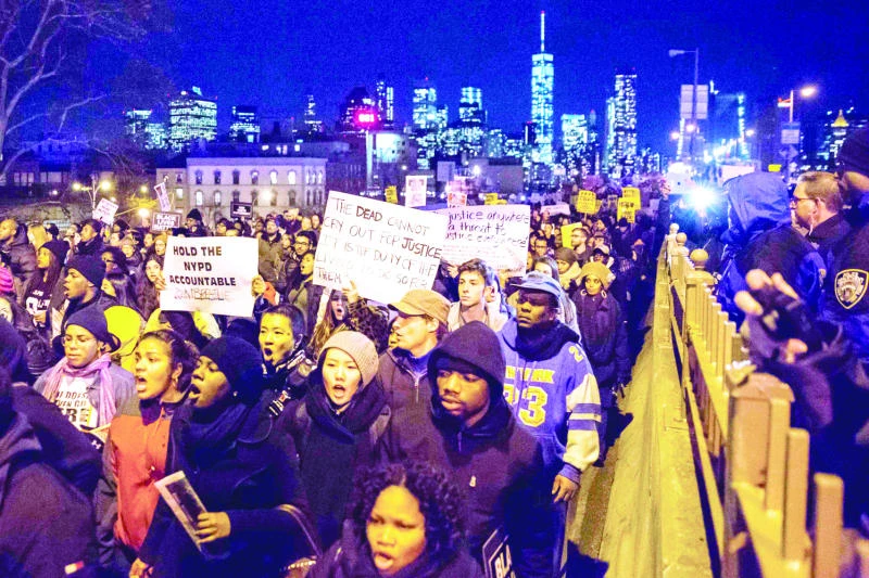 Police cases stir US protests