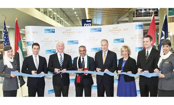 Etihad Airways marks inaugural flight to Dallas/Fort Worth